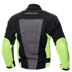 Geaca moto textil Adrenaline Pyramid 2.0, negru/fluo/gri, marime L
