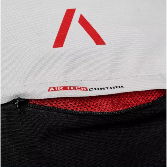 Geaca moto textil Adrenaline Sola 2.0, negru/rosu/gri, marime L