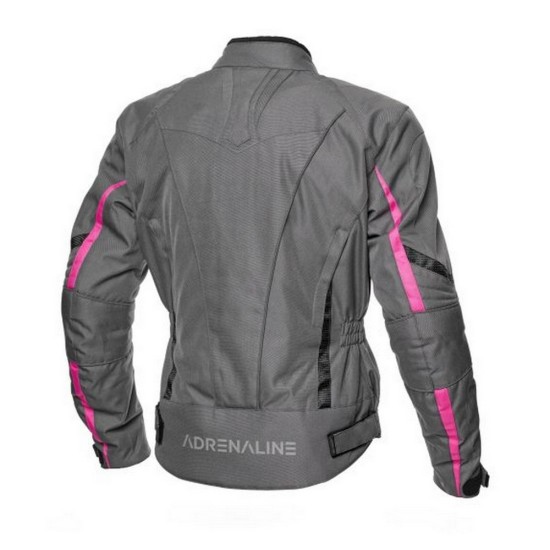 Geaca moto textil dame Adrenaline Love Ride 2.0, negru/gri/roz, marime S