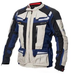 Geaca moto textil Adrenaline Cameleon 2.0, bej/albastru navy, marime S