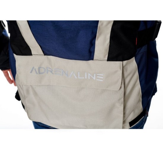 Geaca moto textil Adrenaline Cameleon 2.0, bej/albastru navy, marime 2XL