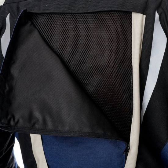 Geaca moto textil Adrenaline Cameleon 2.0, bej/albastru navy, marime 2XL