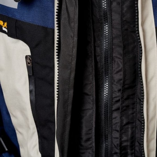 Geaca moto textil Adrenaline Cameleon 2.0, bej/albastru navy, marime 2XL