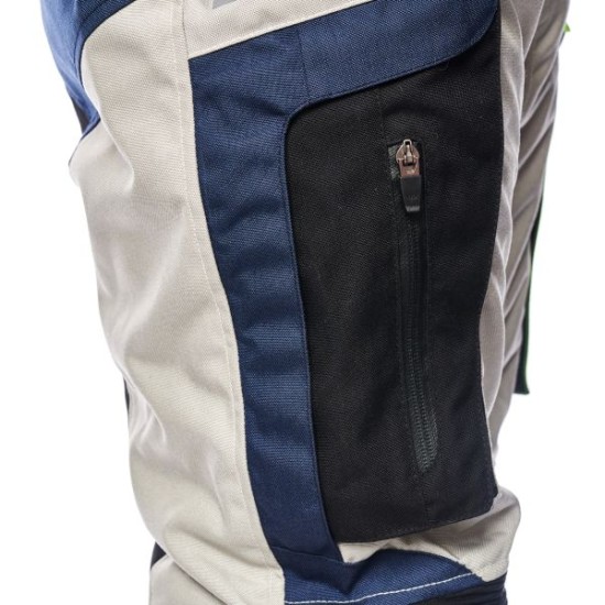 Pantaloni moto textil Adrenaline Cameleon 2.0, bej/albastru navy, marime S