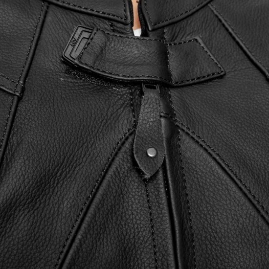 Geaca moto piele Adrenaline Symetric, negru, marime L