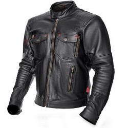 Geaca moto piele Adrenaline Boston, negru, marime M