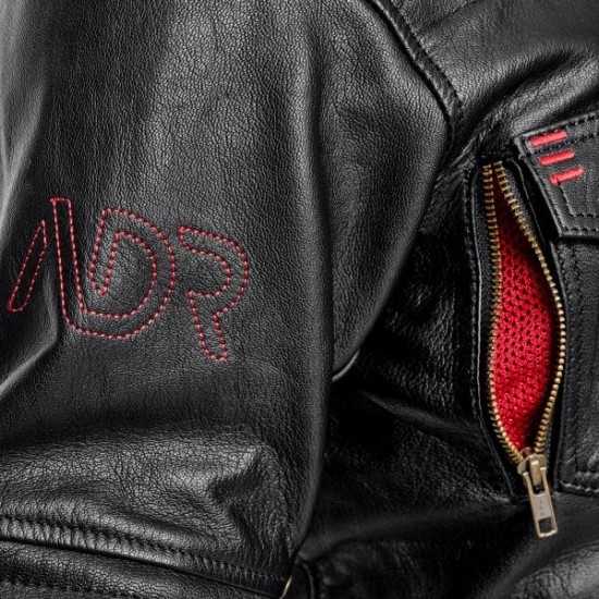 Geaca moto piele Adrenaline Boston, negru, marime M