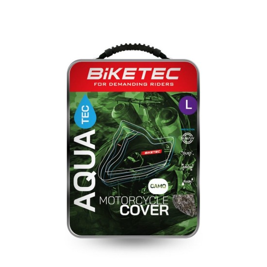 Husa moto BikeTec impermeabila, camo, marime L