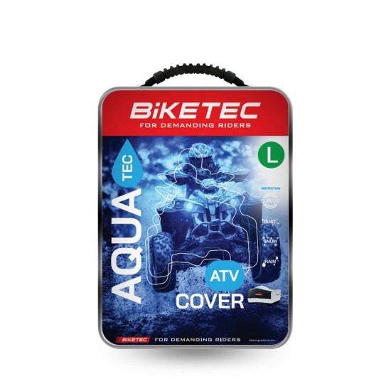 Husa atv BikeTec impermeabila, negru/gri, marime L