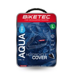 Husa moto BikeTec impermeabila, negru/gri, marime L