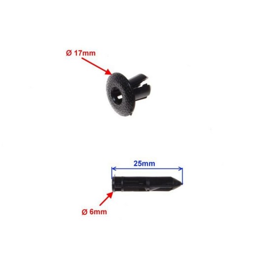 Clipsuri prindere carene M8, 10buc