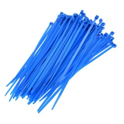 Set colieri plastic, albastru, 4,8x200mm, 100buc