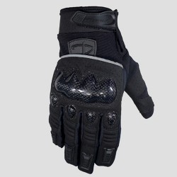 Manusi piele moto Polednik Carbon II negru marime S