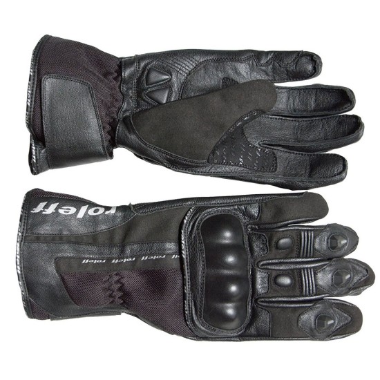 Manusi moto piele Roleff RO45 negru marime 2XL