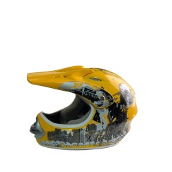 Casca cross/atv copii Action galben marime XL