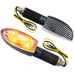 Set semnalizari moto Moretti E-Mark RVS2 12 led-uri smd, carbon
