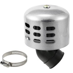 Filtru aer sport Rival Store, cu capac protectie, diametru 38mm, argintiu