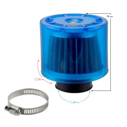 Filtru aer sport Rival Store cu capac protectie, diametru 42mm