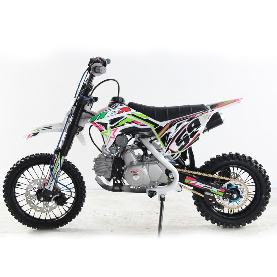 NCX CRX 14/12" 125cc 4T benzines cross fekete/zöld/rózsaszín