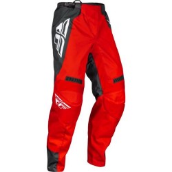 Pantaloni cross/enduro Fly Racing F-16 alb/gri/rosu marime 40