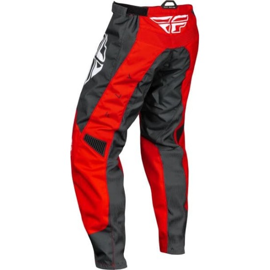 Pantaloni cross/enduro Fly Racing F-16 alb/gri/rosu marime 40