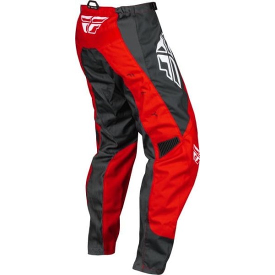 Pantaloni cross/enduro Fly Racing F-16 alb/gri/rosu marime 40