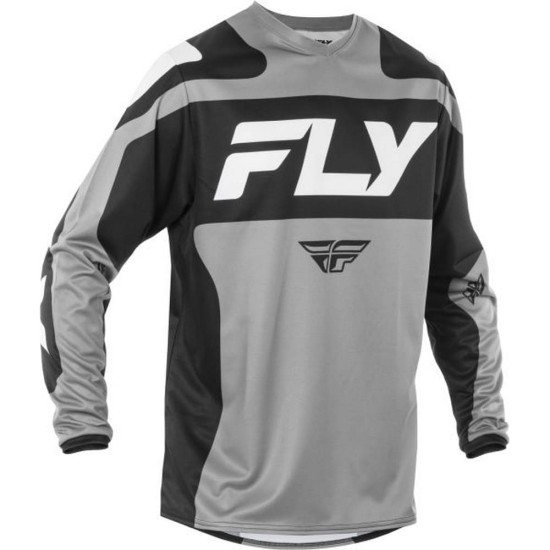 Tricou cross/atv Fly Racing F16 gri/negru marime M