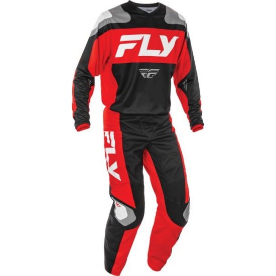 Pantaloni cross/atv Fly Racing F16 negru/rosu, marime 38