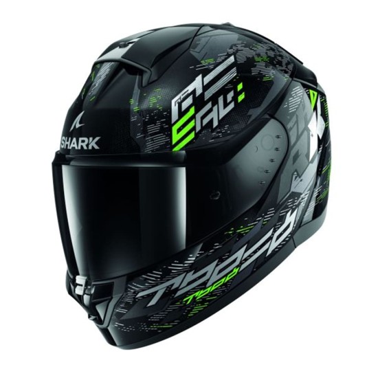 Casca integrala Shark Ridill 2 Molokai negru/gri/verde marime M