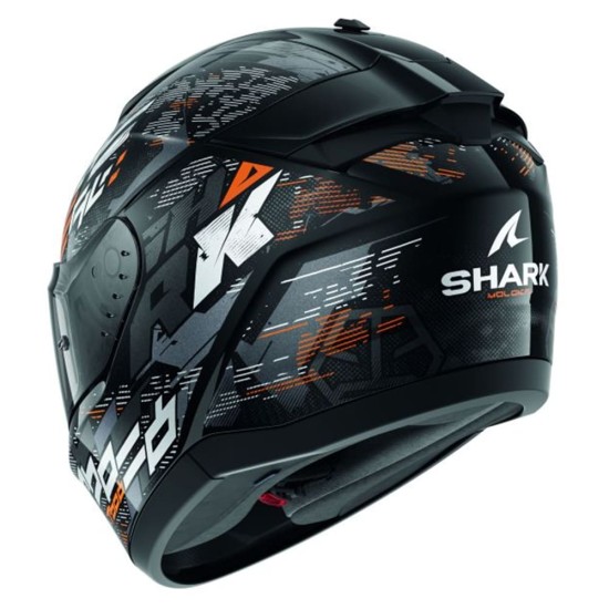 Casca integrala Shark Ridill 2 Molokai negru/gri/portocaliu marime L