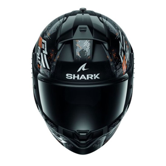 Casca integrala Shark Ridill 2 Molokai negru/gri/portocaliu marime L