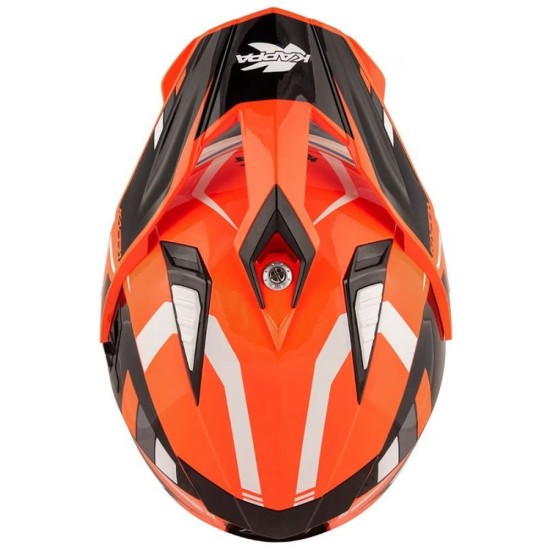 Casca moto dual-sport Kappa KV30 Evo portocaliu/negru/alb, marime S