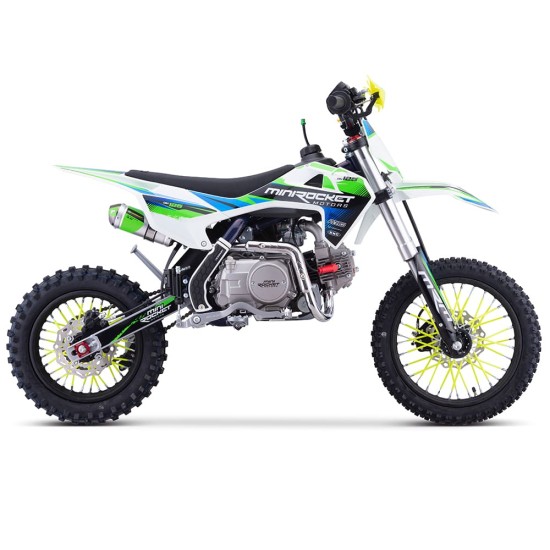 MNR DK 14/12" 125cc 4T benzines cross fekete/zöld/rózsaszín