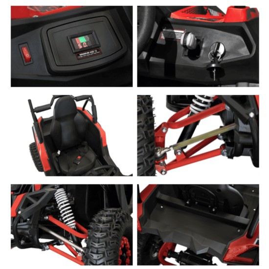 Eco Mini UTV 1200W 48V gyerek elektromos buggy zöld