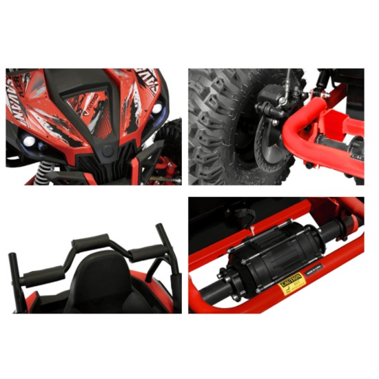 Eco Mini UTV 1200W 48V gyerek elektromos buggy zöld