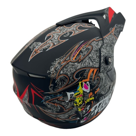 Casca cross/atv copii Mejia negru/gri mat marime XL