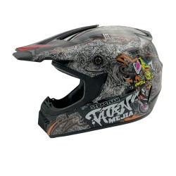 Casca cross/atv copii Mejia negru/gri marime XL