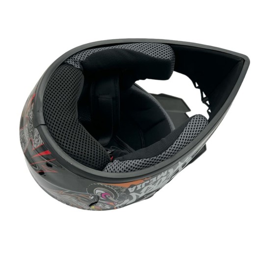 Casca cross/atv copii Mejia negru/gri marime XL