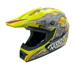 Casca cross/atv copii Mejia galben/gri marime M