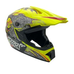 Casca cross/atv copii Mejia galben/gri marime M