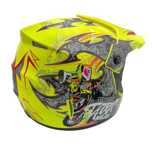 Casca cross/atv copii Mejia galben/gri marime M