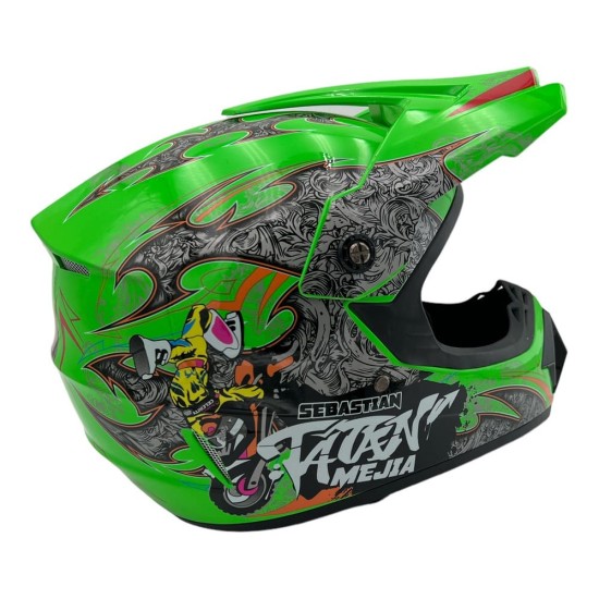 Casca cross/atv copii Mejia verde deschis, marime XL