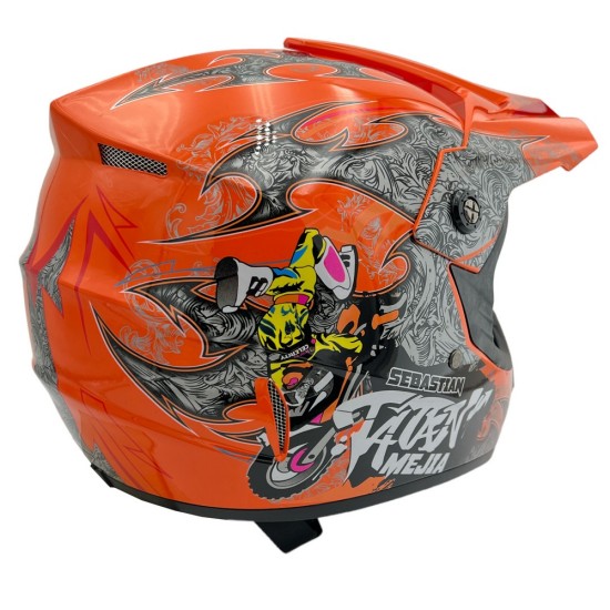 Casca cross/atv copii Mejia portocaliu marime XL