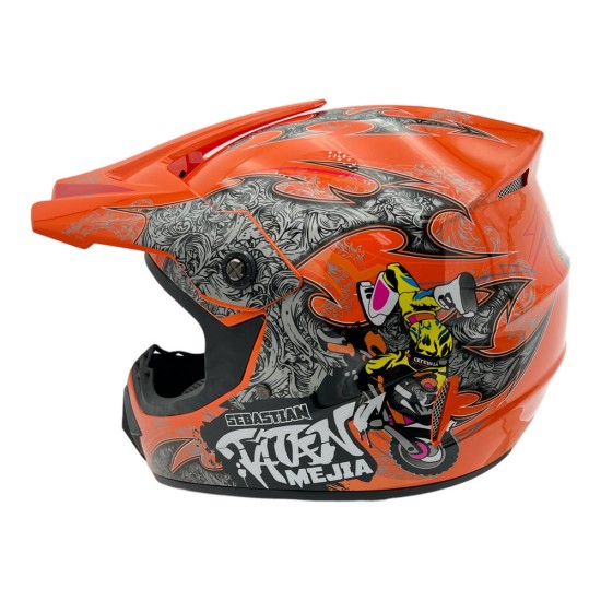 Casca cross/atv copii Mejia portocaliu marime XL