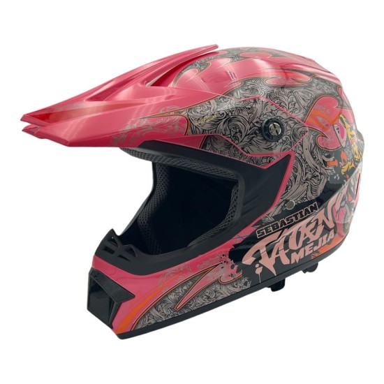 Casca cross/atv copii Mejia roz marime L