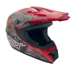 Casca cross/atv copii Mejia rosu/gri marime XL