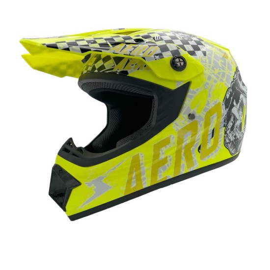 Casca cross/atv copii Mejia galben marime L