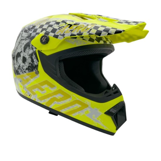 Casca cross/atv copii Mejia galben marime L