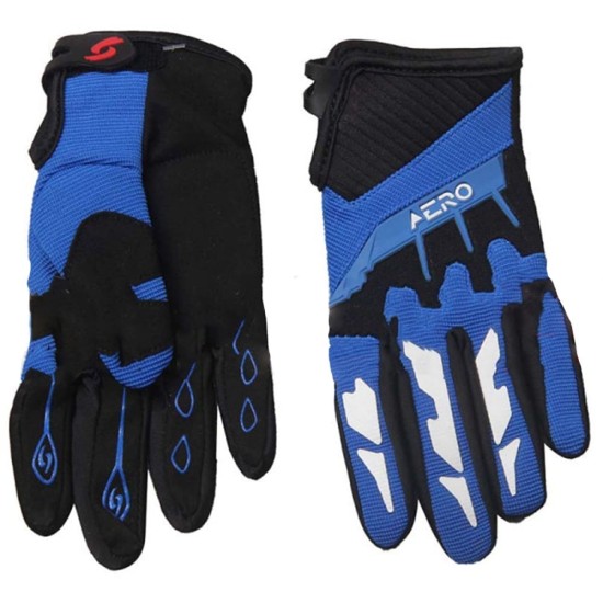 Manusi cross/atv copii Aero albastru marime S