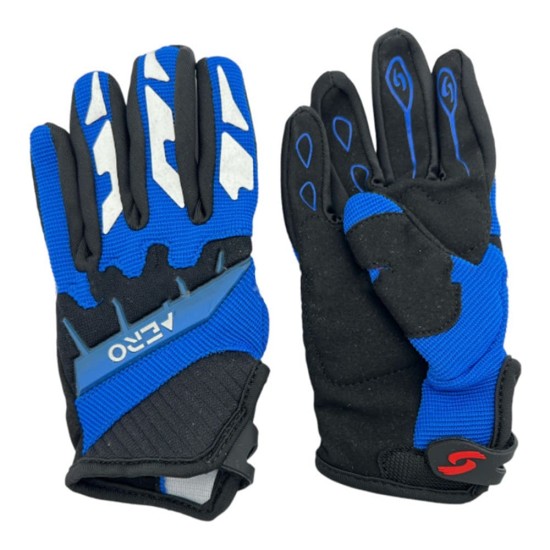 Manusi cross/atv copii Aero albastru marime S